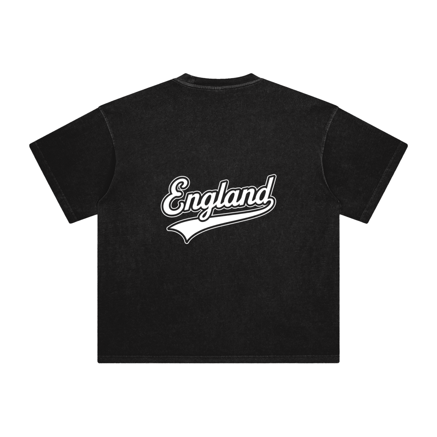 England Varsity Enzyme Washed T-Shirt White Print