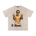 SALMAN Snow Washed Oversized T-Shirt