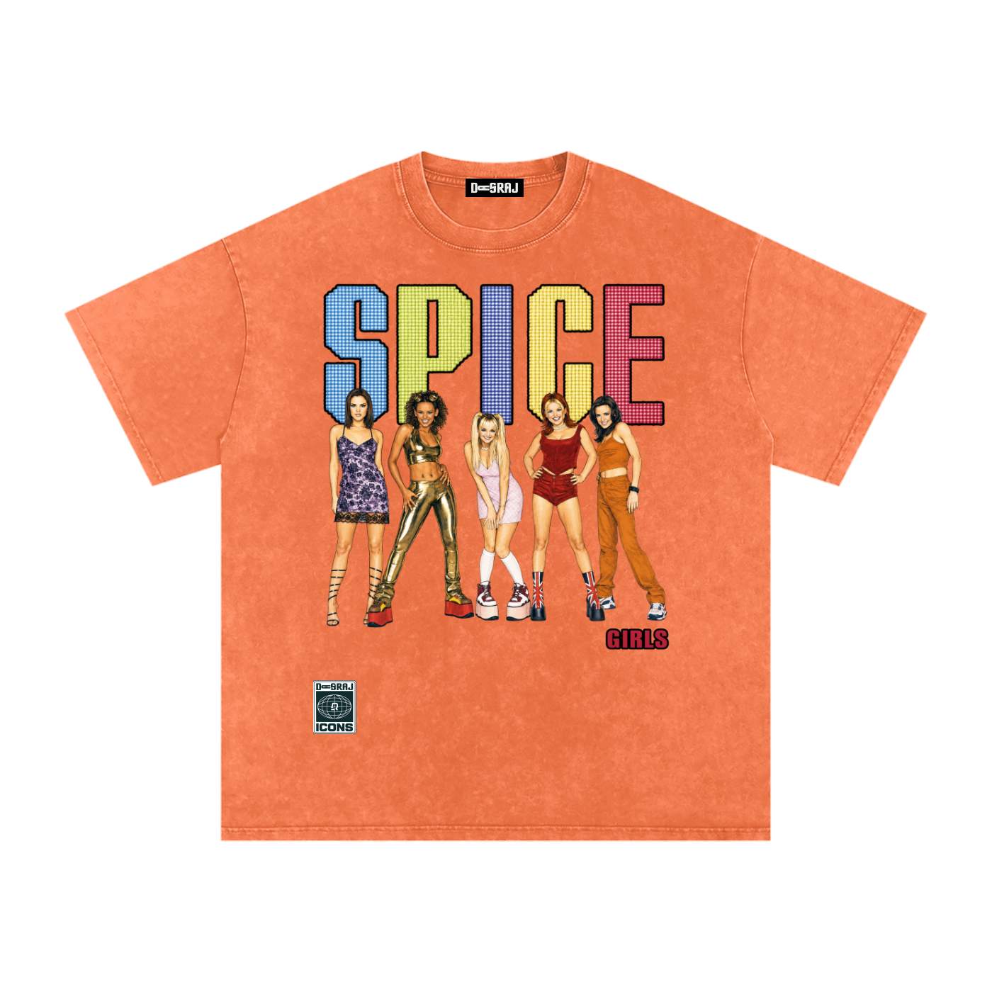 SPICE Snow Washed Oversized T-Shirt