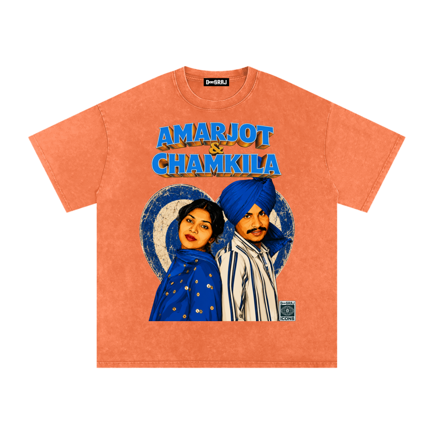 AMARJOT CHAMKILA Snow Washed Oversized T-Shirt