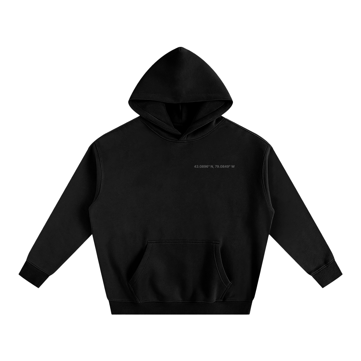 Canada Foundation Series Oversize Fleeced Hoodie Black