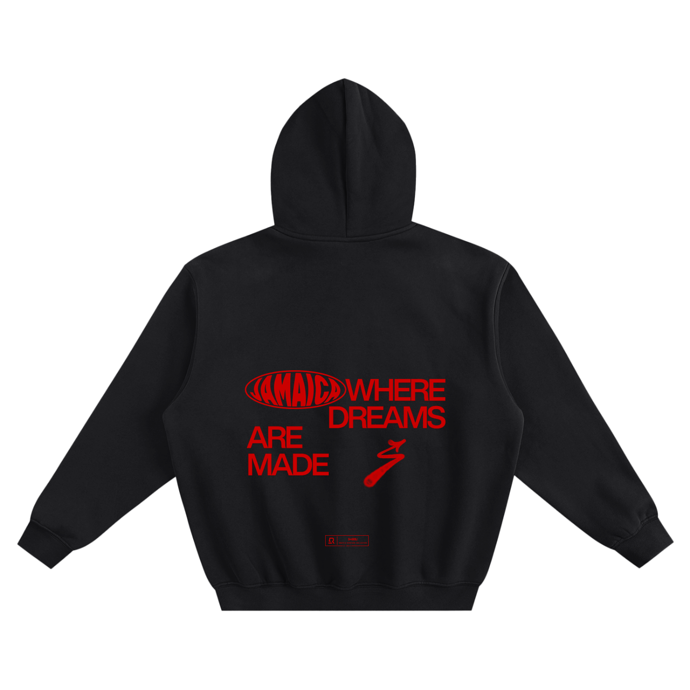 Jamaica dreams made Fleeced Boxy Hoodie