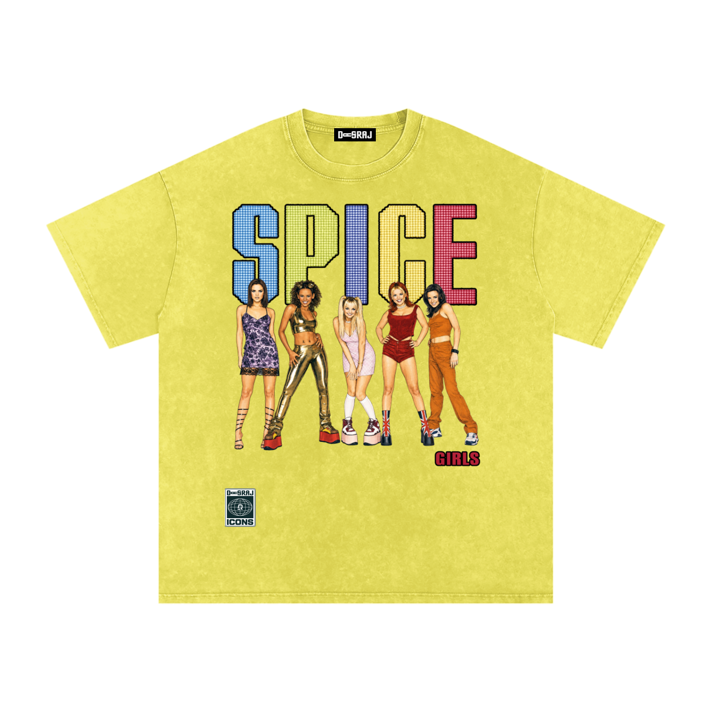 SPICE Snow Washed Oversized T-Shirt