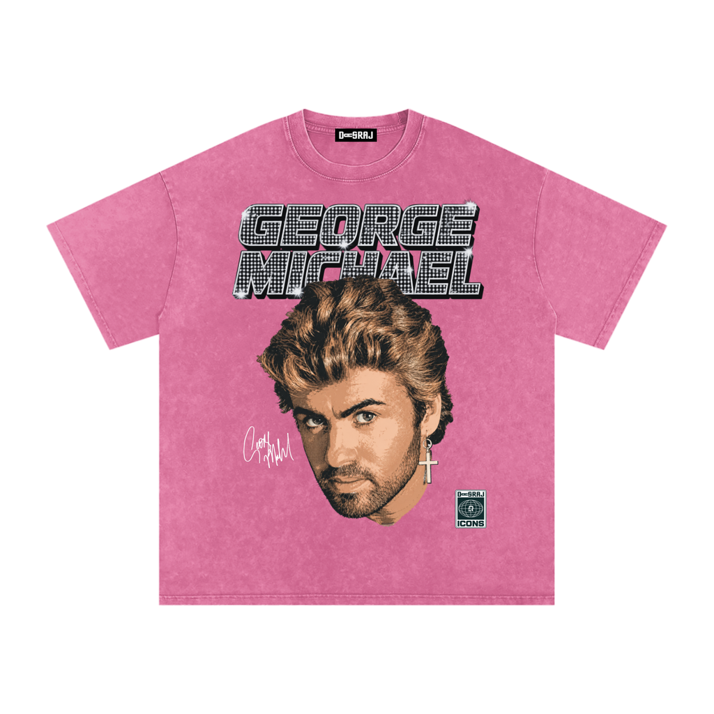 George Michael Snow Washed Oversized T-Shirt