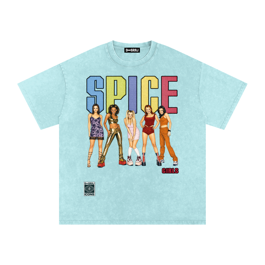 SPICE Snow Washed Oversized T-Shirt