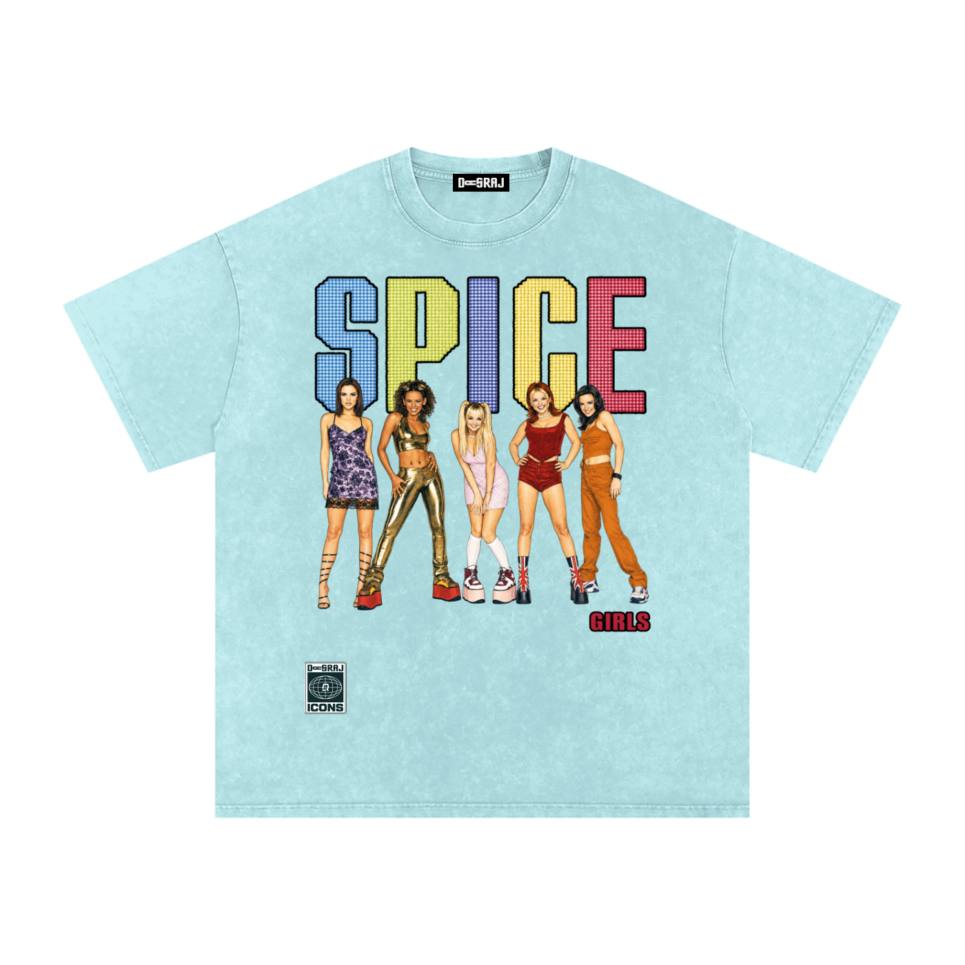 SPICE Snow Washed Oversized T-Shirt