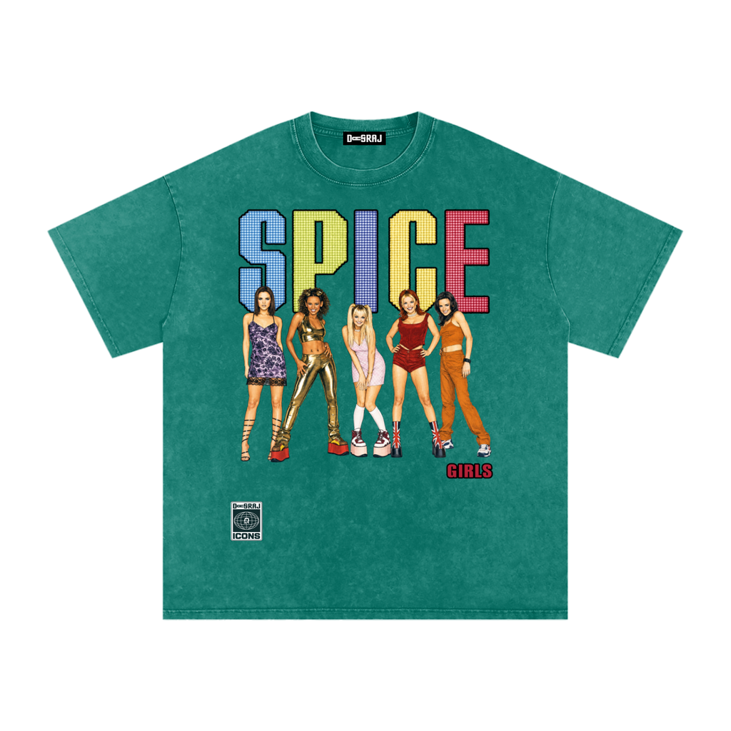 SPICE Snow Washed Oversized T-Shirt