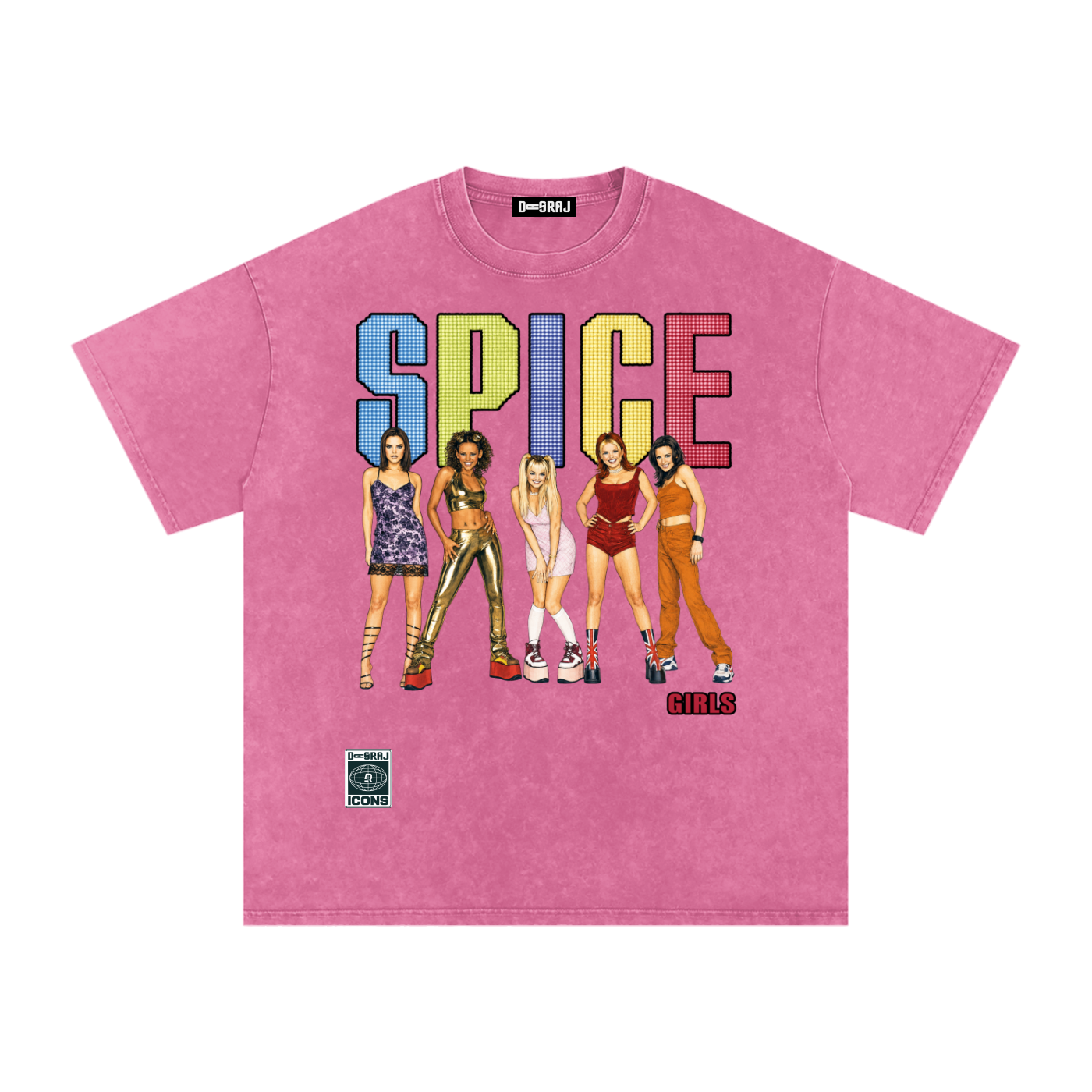 SPICE Snow Washed Oversized T-Shirt