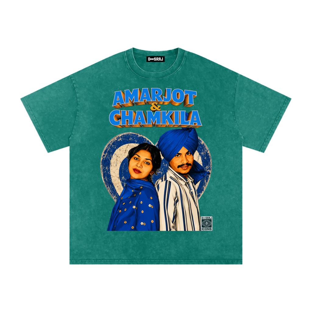 AMARJOT CHAMKILA Snow Washed Oversized T-Shirt