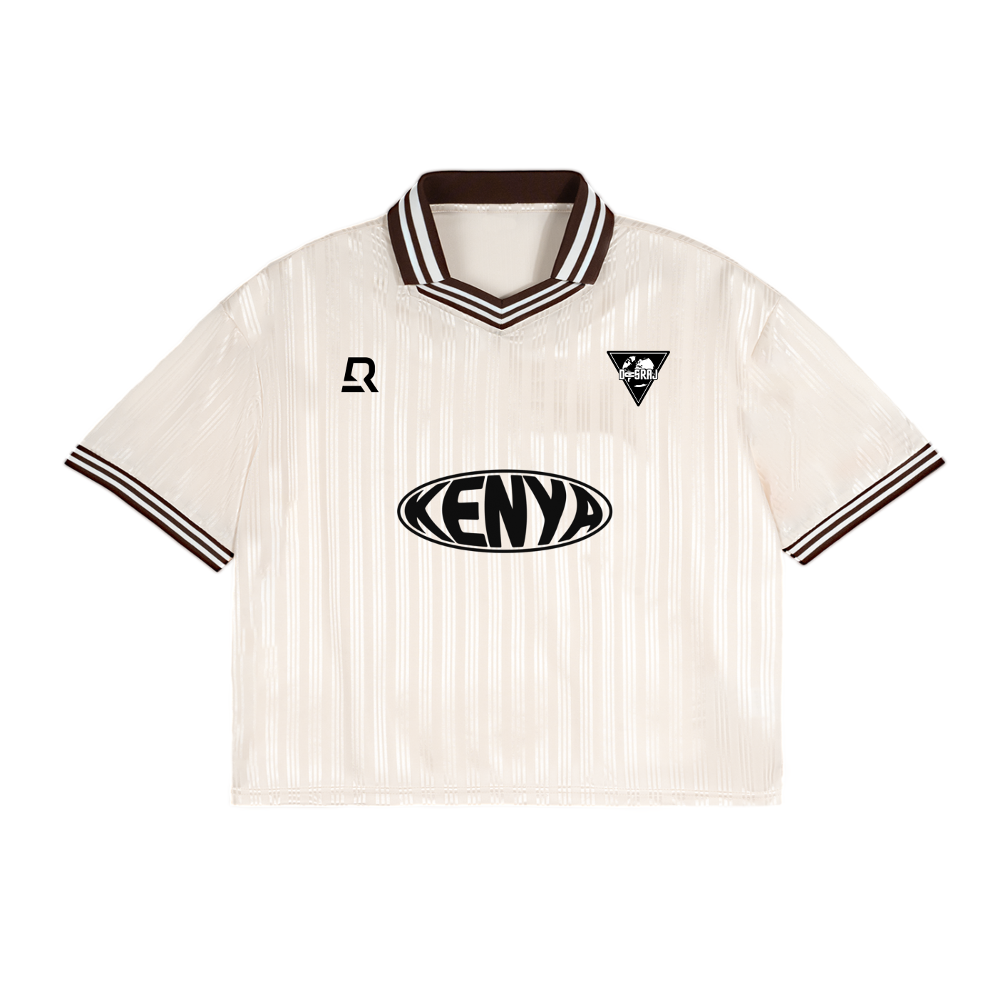 Kenya Striped Polo Collar T-Shirt