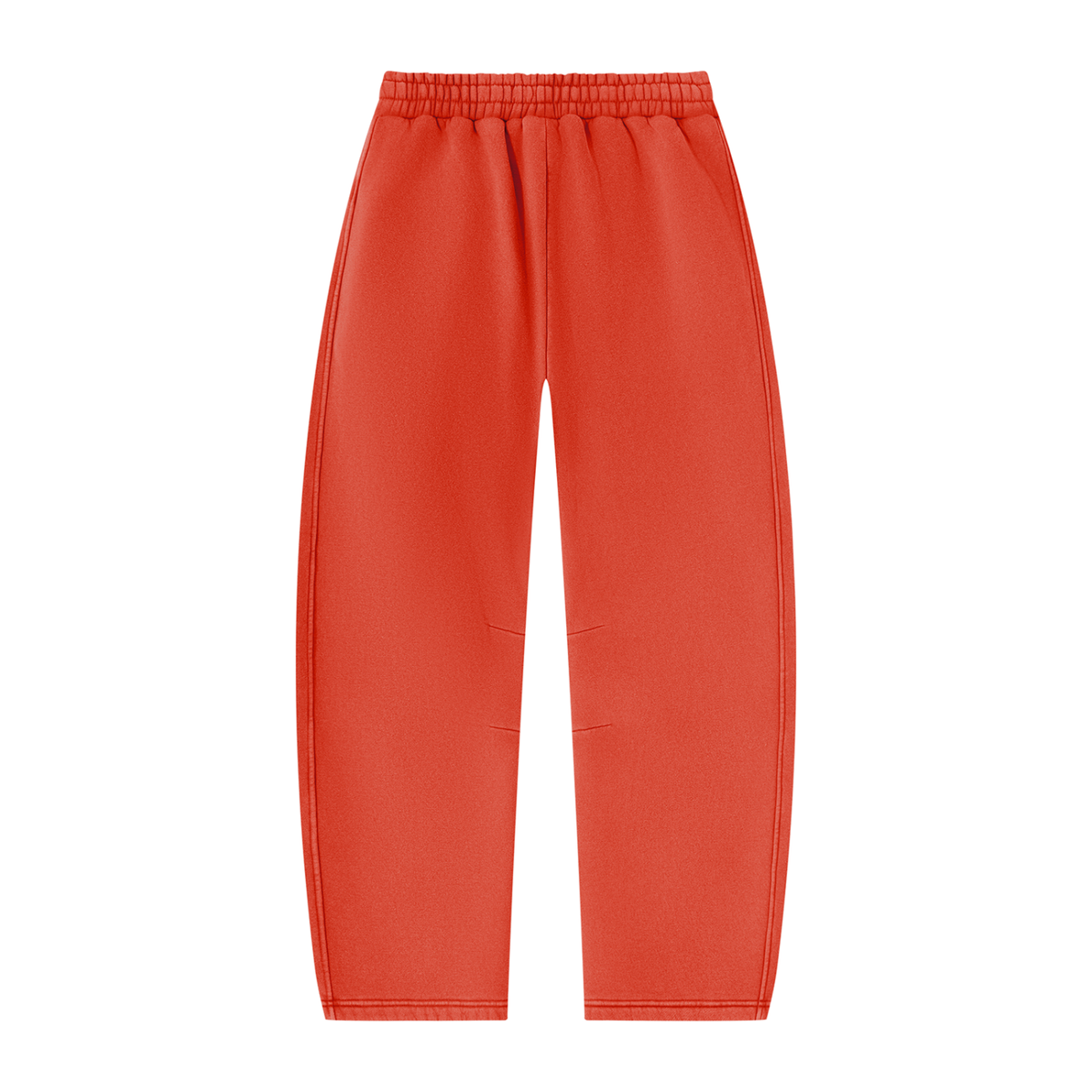 Culture Dept. Washed Barrel Leg Fleece Sweatpants Red