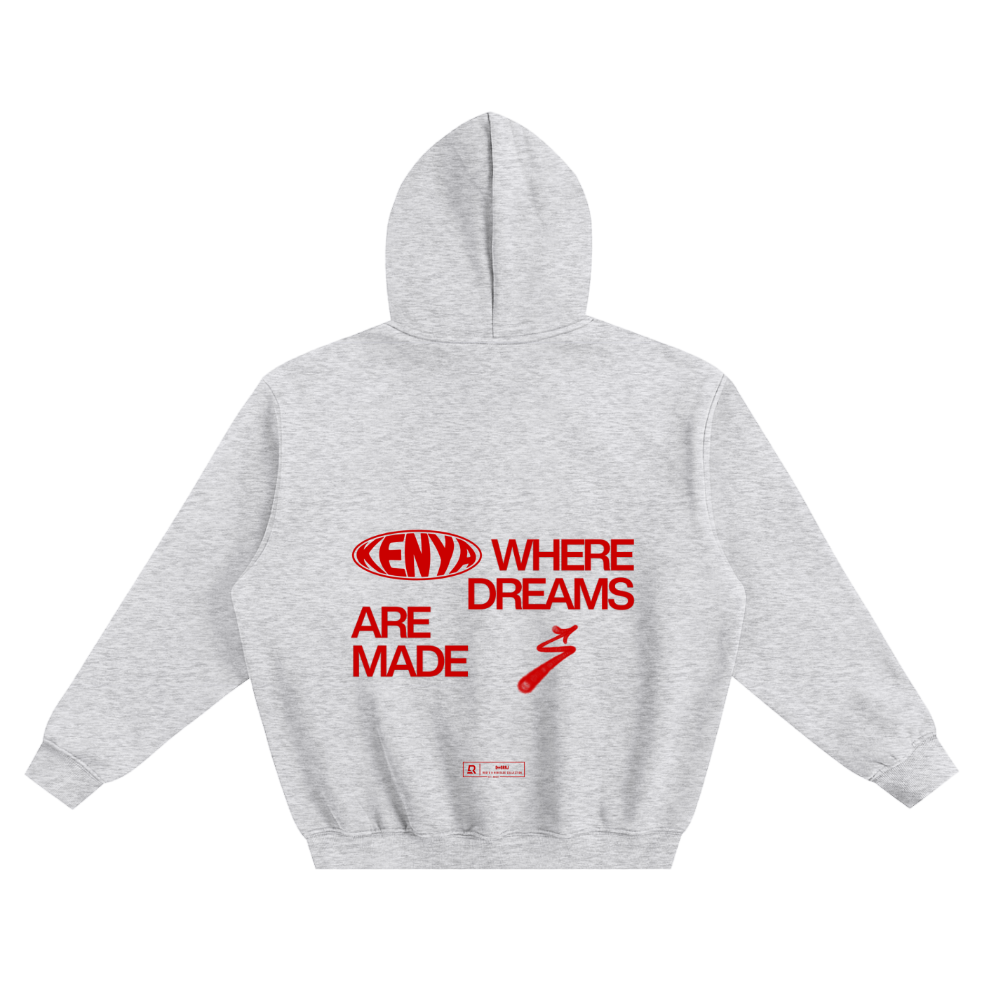 Kenya dreams Fleeced Boxy Hoodie