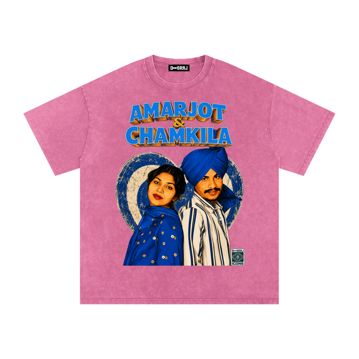AMARJOT CHAMKILA Snow Washed Oversized T-Shirt