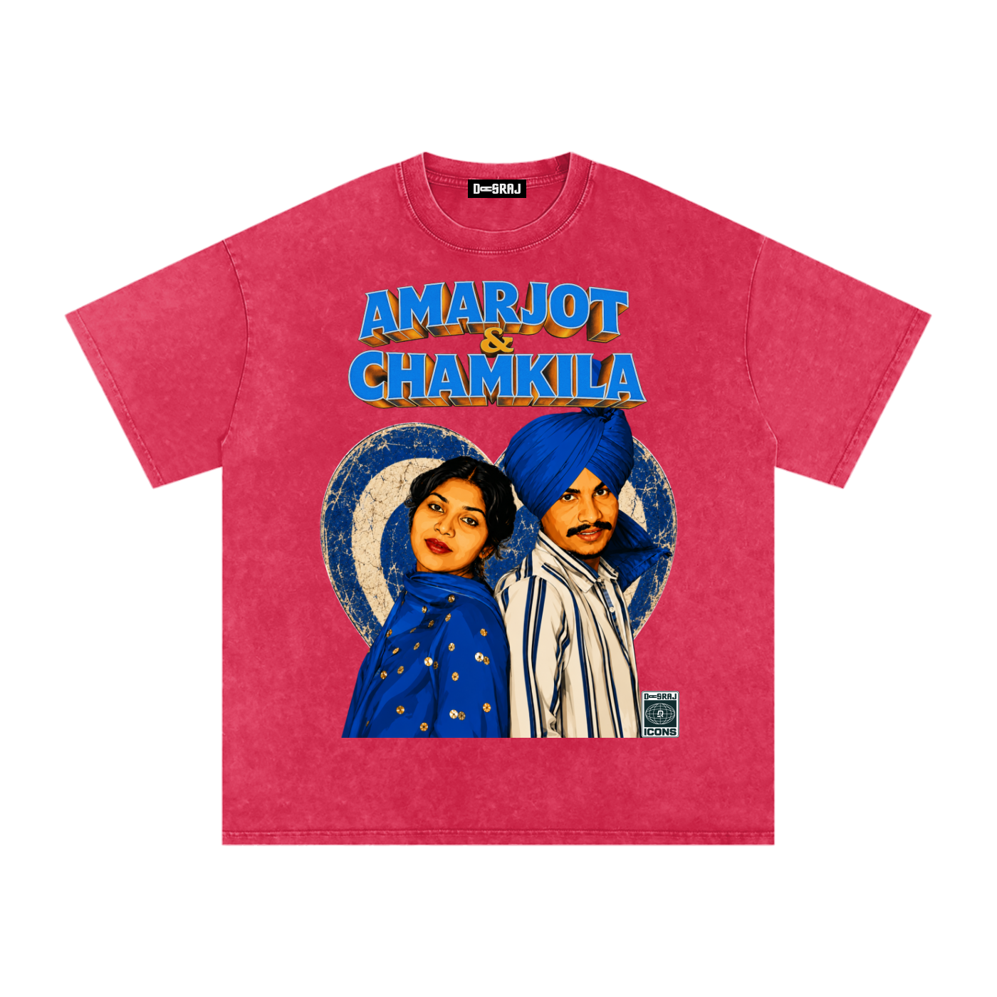 AMARJOT CHAMKILA Snow Washed Oversized T-Shirt