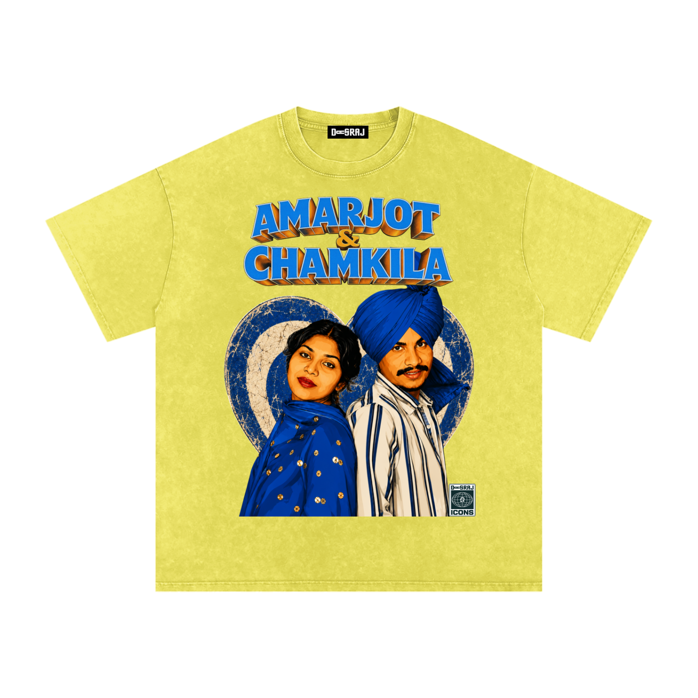 AMARJOT CHAMKILA Snow Washed Oversized T-Shirt