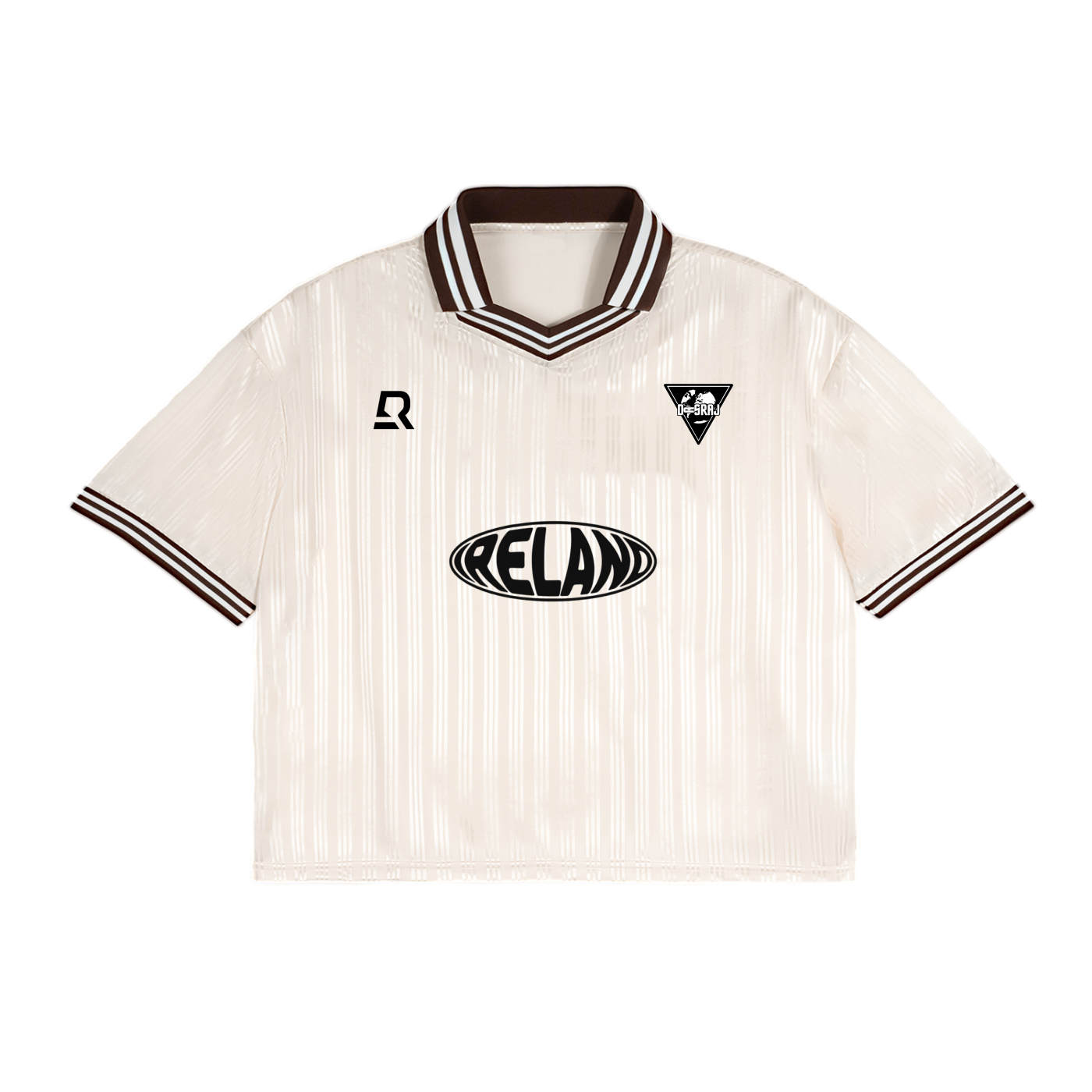 Ireland Striped Polo Collar T-Shirt