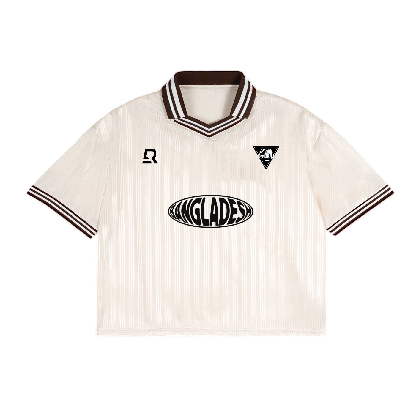 Bangladesh Striped Polo Collar T-Shirt