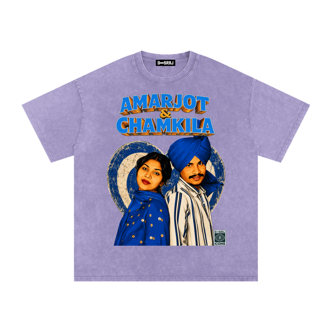 AMARJOT CHAMKILA Snow Washed Oversized T-Shirt