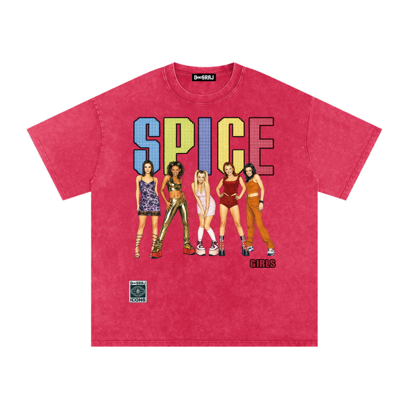 SPICE Snow Washed Oversized T-Shirt