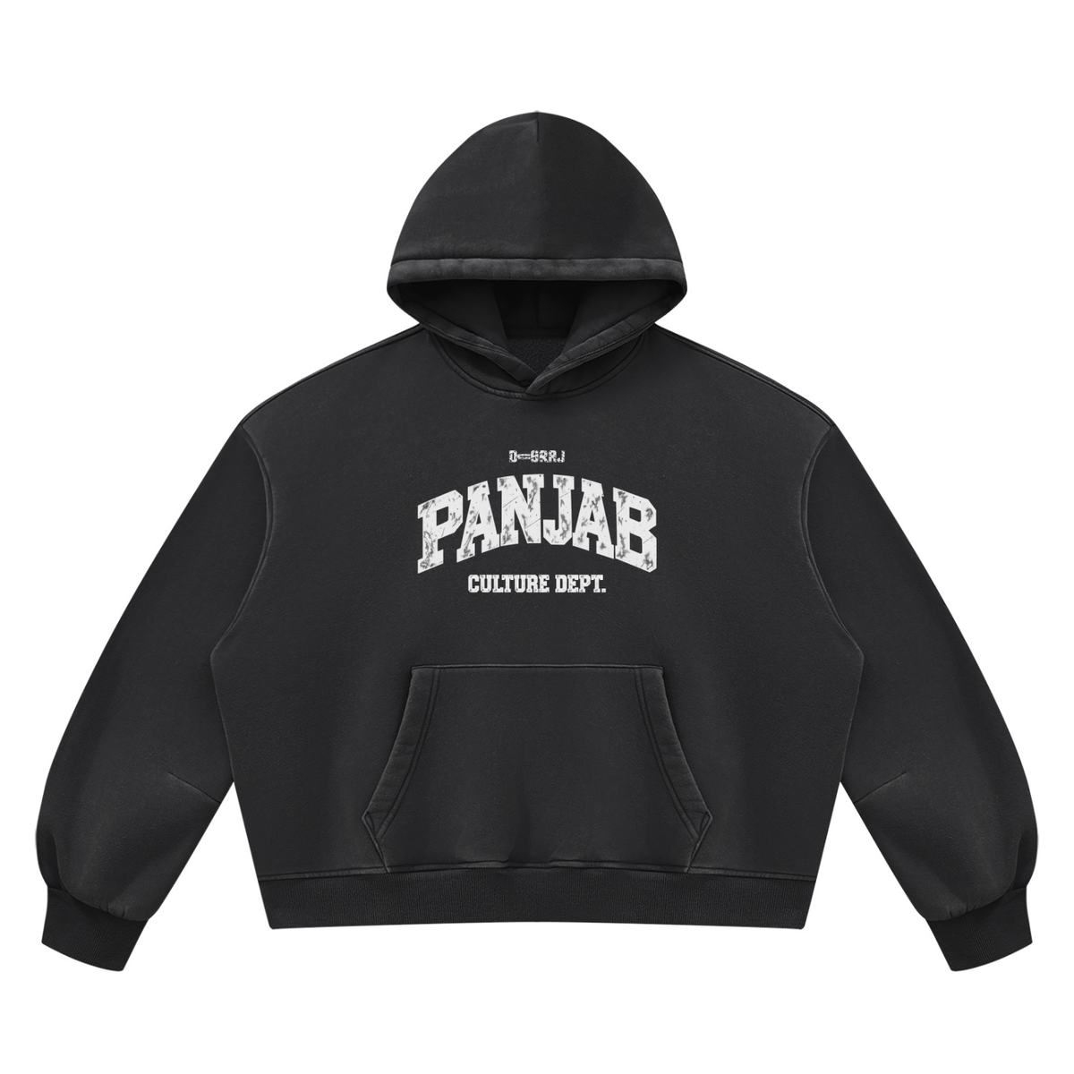 Panjab Culture Dept. Washed Boxy Fleece Hoodie Elite